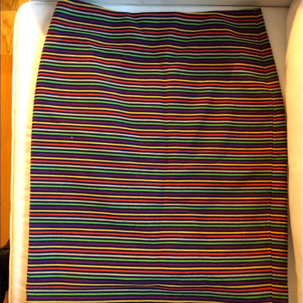 Talbots striped pencil skirt